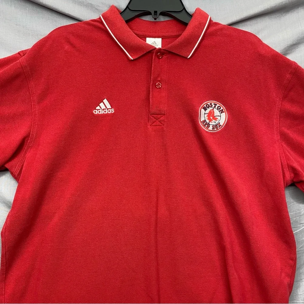 Boston Red Sox Adidas Polo Collar‎ Shirt Size | XL